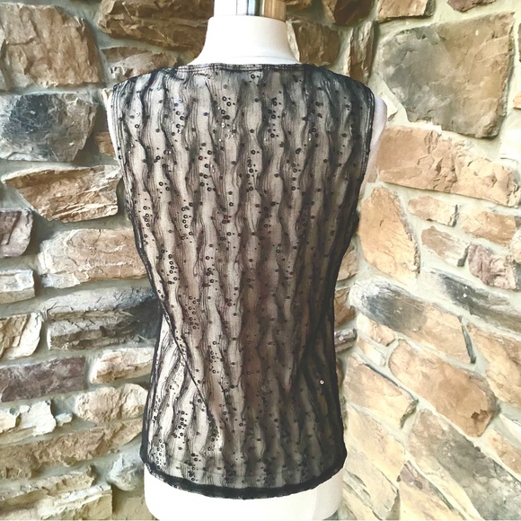 AB Studio Shimmering About Sleeveless Top - Picture 9 of 16